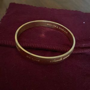 Kate Spade love gold bracelet
